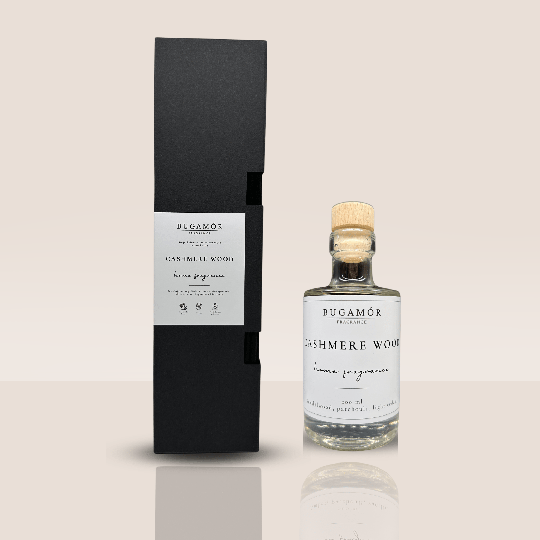 BUGAMÓR FRAGRANCE namų kvapas „Cashmere Wood“