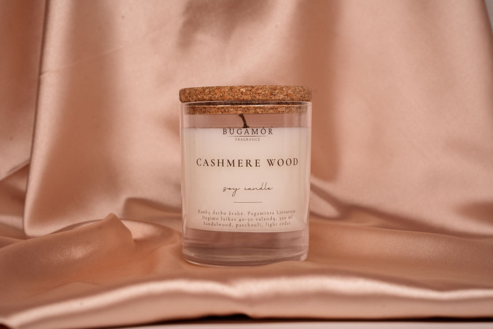 BUGAMÓR FRAGRANCE kvepianti žvakė „Cashmere Wood“ - Image 4